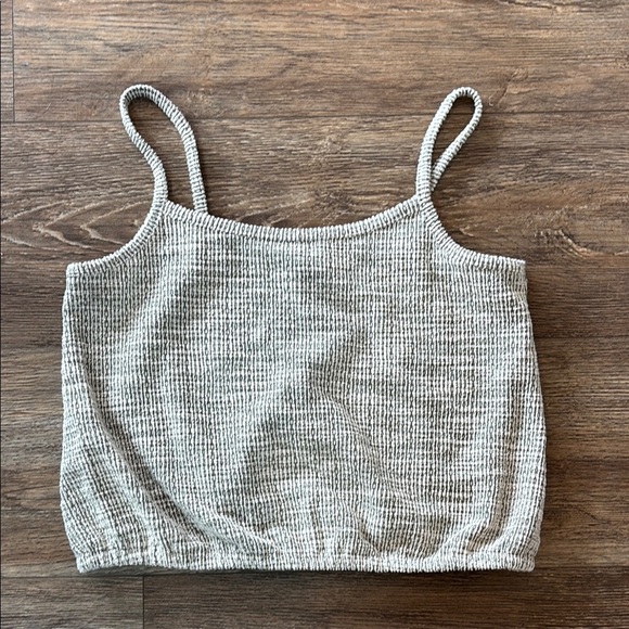 LOFT Women's Size Medium Gray Knit Bubble Tank Top NWT - Picture 1 of 8